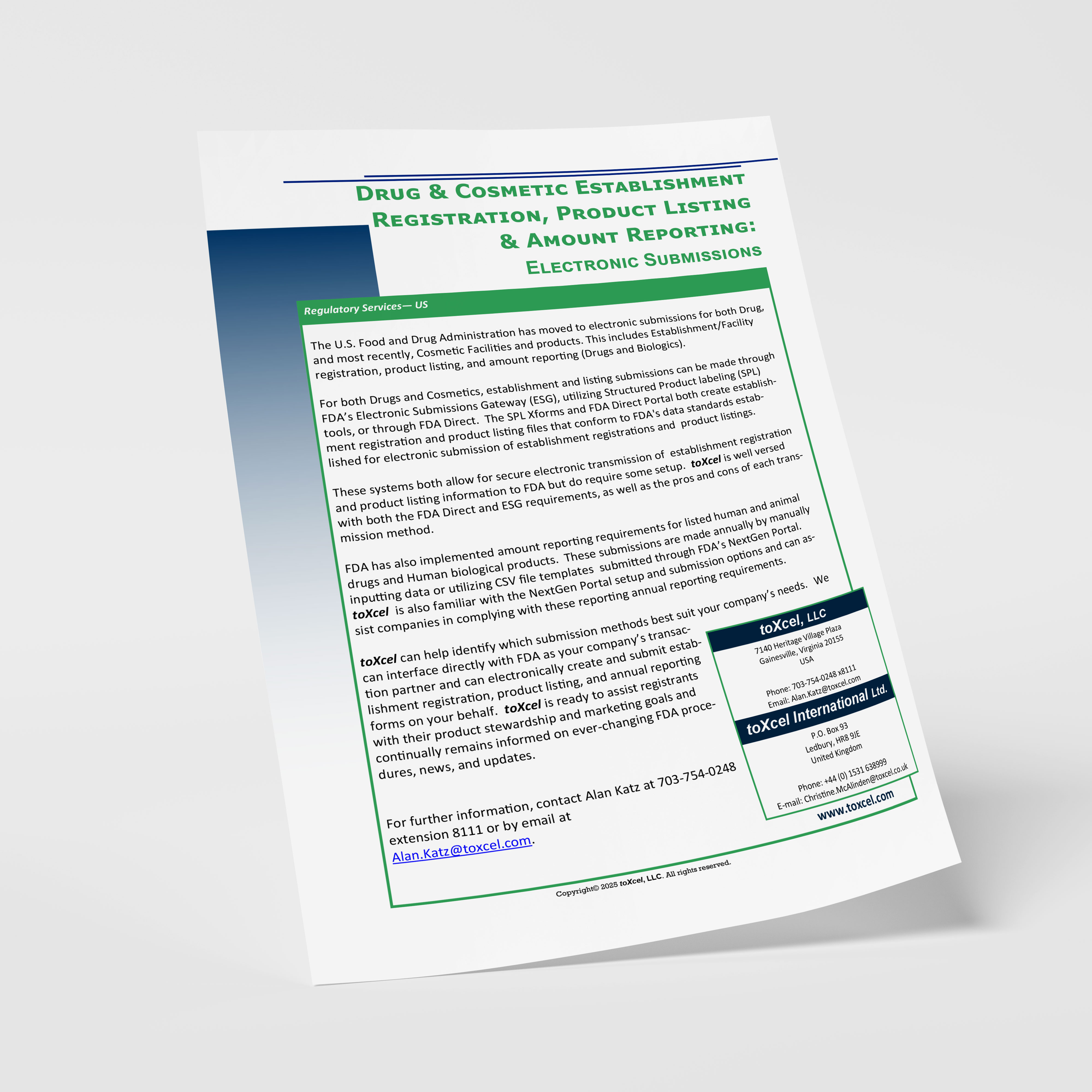 mockup- Drug & Cosmetic Establishment Registration, Product Listing & Amount Reporting mockup of a Drug & Cosmetic Establishment Registration, Product Listing & Amount Reporting white paper