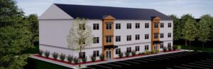 rendering of an apartment building
