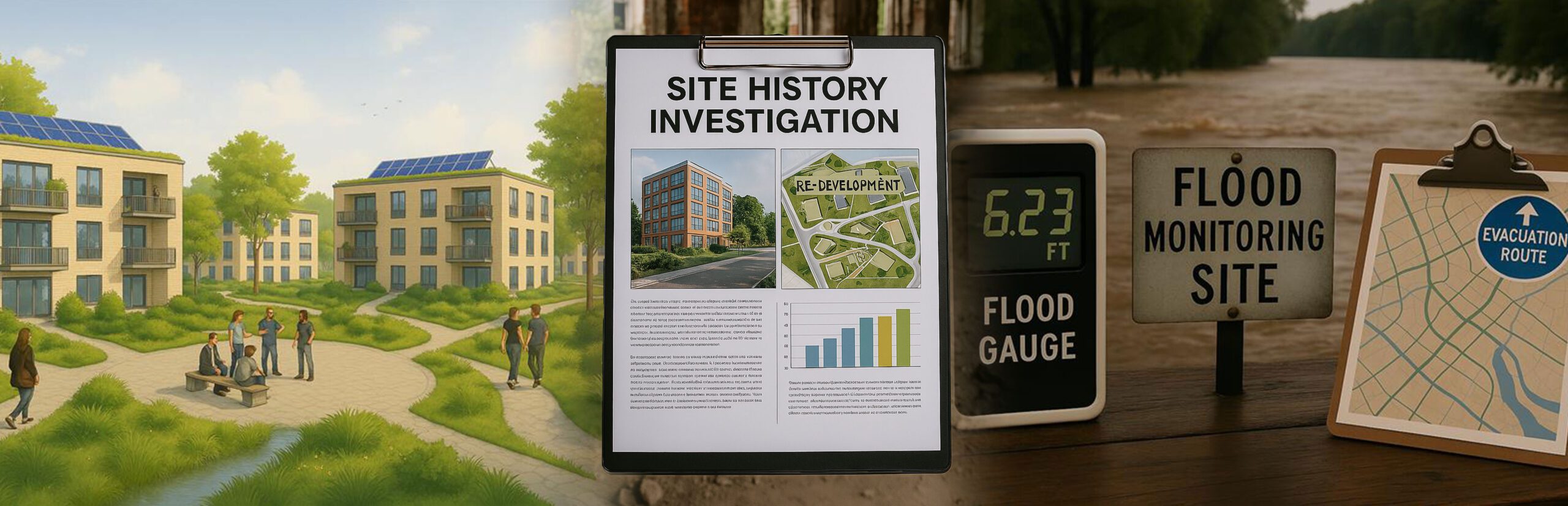 land-development-banner rendering of an apartment building